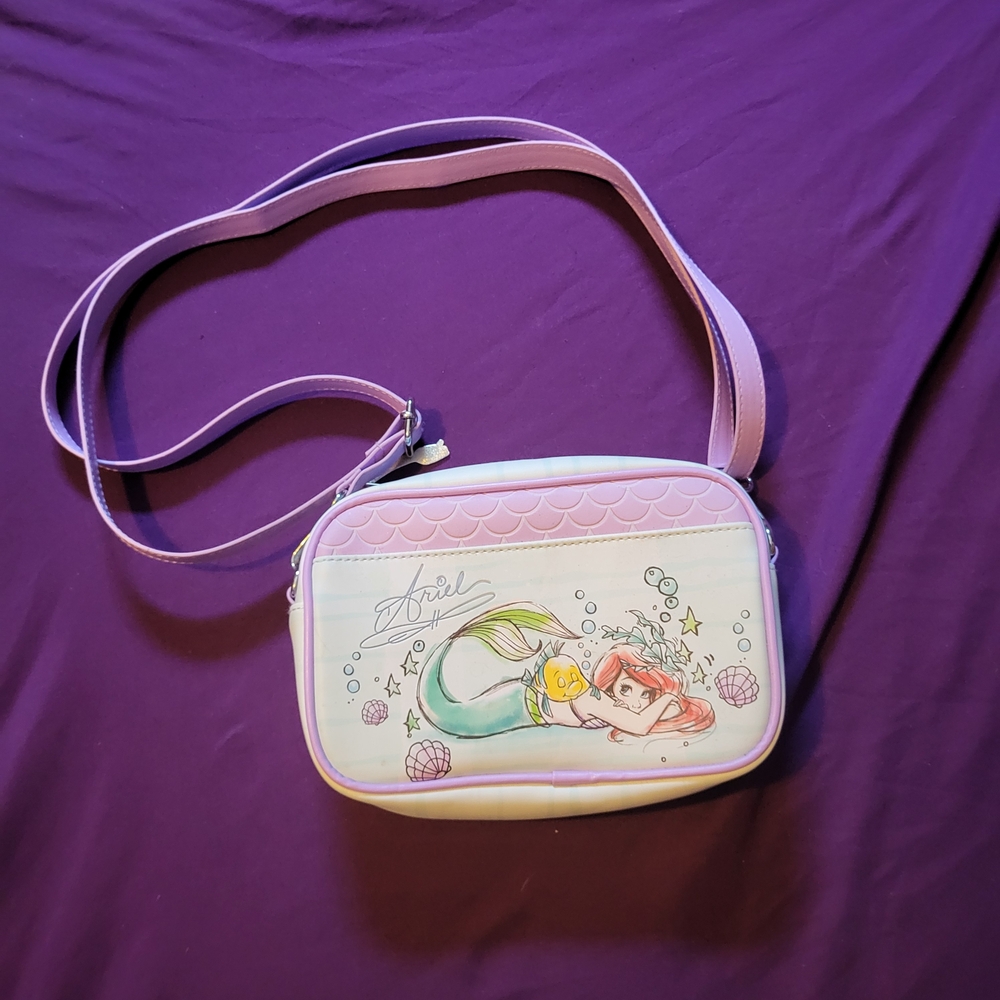 Buckle-Down Disney Ariel Pastel Mermaid Crossbody Bag